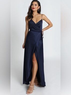 blush and blue dress The Demetria Dress | Showpo main image 1